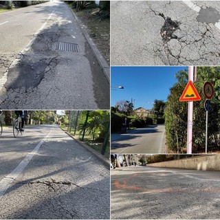 Alcuni dei tratti di pista ciclabile che necessiterebbero di lavori Alcuni dei tratti di pista ciclabile che necessiterebbero di lavori