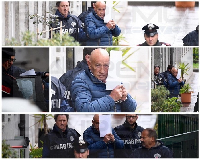 Sanremo: trasferito in carcere dopo l'interrogatorio dai Carabinieri, ecco il 68enne che ha accoltellato l'ex compagna (Foto e Video)