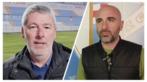 Calcio. Sanremese-Vado 3-0, le parole post partita del presidente Masu e mister Banchini (Video) Calcio. Sanremese-Vado 3-0, le parole post partita del presidente Masu e mister Banchini (Video)