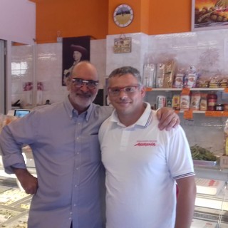 Ventimiglia: il famoso attore Andy Luotto ospite del Pastificio Morena