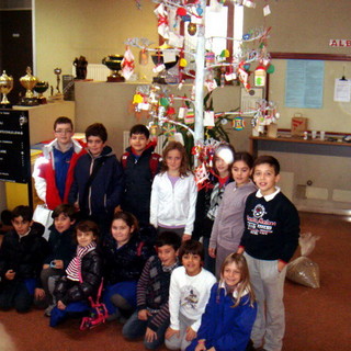 Taggia: addobbi natalizi speciali quelli installati quest'anno nell'atrio del Comune