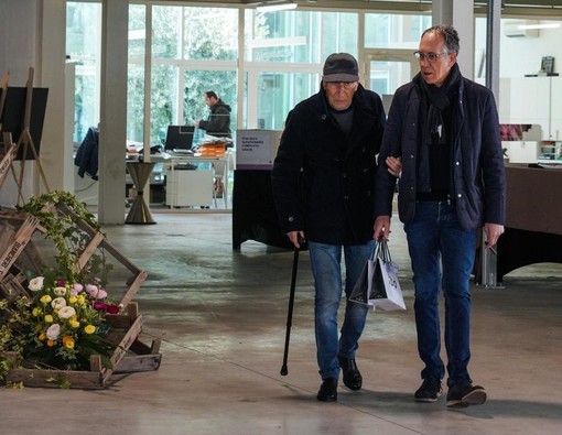 Il sindaco Alberto Biancheri con il papà Antonio Il sindaco Alberto Biancheri con il papà Antonio