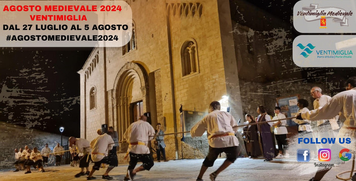 Tutto pronto a Ventimiglia per l’Agosto Medievale 2024 in partenza il 27 luglio Tutto pronto a Ventimiglia per l’Agosto Medievale 2024 in partenza il 27 luglio