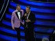 Amadeus e Fiorello sul palco dell'Ariston (foto Duilio Rizzo)