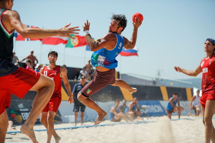 Tre ventimigliesi alla Champion's Cup  di Beach Handball: Alessio D'Attis, Alessandro Benini e Mehdi Bennari nel 'Team Blue'
