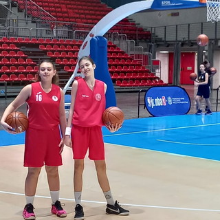 Pallacanestro: due 13enni del Ventimiglia Basket al raduno regionale di ieri a Genova