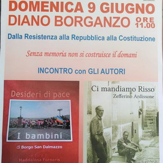 Domenica prossima al 'Giardino dei Diritti' l'evento 'Dalla resistenza alla Repubblica, alla Costituzione'