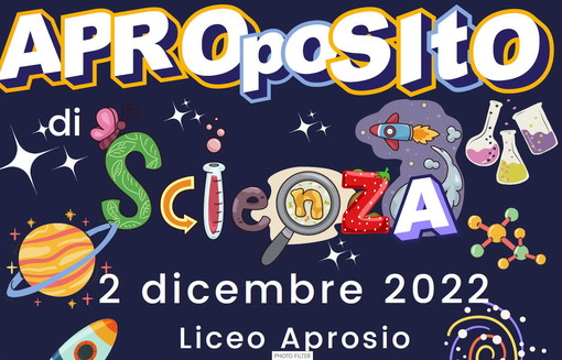 Ventimiglia: domani al Liceo Aprosio una serie di incontri e laboratori dedicati alla scienza