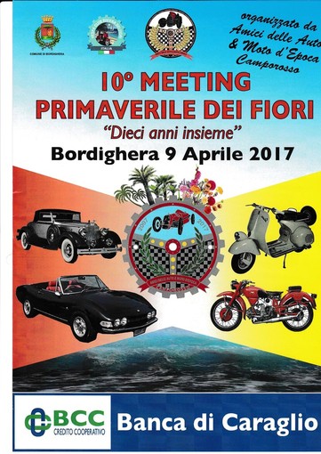 Bordighera: dieci anni per gli "Amici delle Auto e Moto d'Epoca di Camporosso", domenica il raduno Bordighera: dieci anni per gli "Amici delle Auto e Moto d'Epoca di Camporosso", domenica il raduno