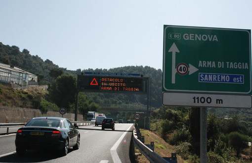 Autostrada dei Fiori: stop ai cantieri nel periodo tra il 24 luglio ed il 10 settembre