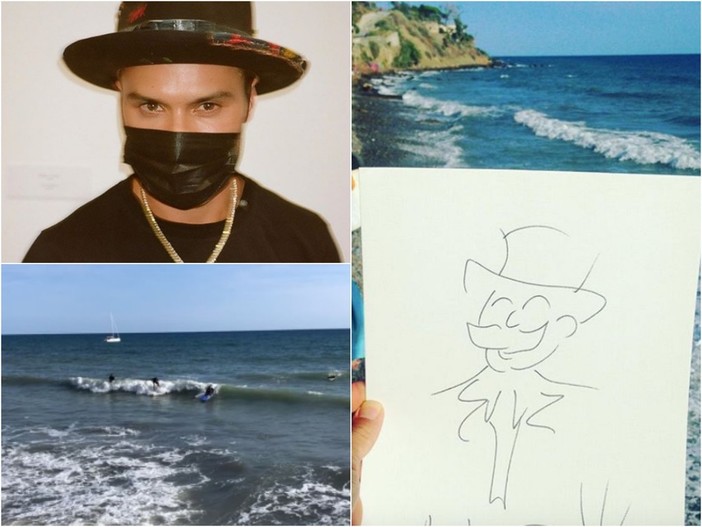 Lo schizzo che Alec Monopoly ha realizzato al 'Cubo' Lo schizzo che Alec Monopoly ha realizzato al 'Cubo'