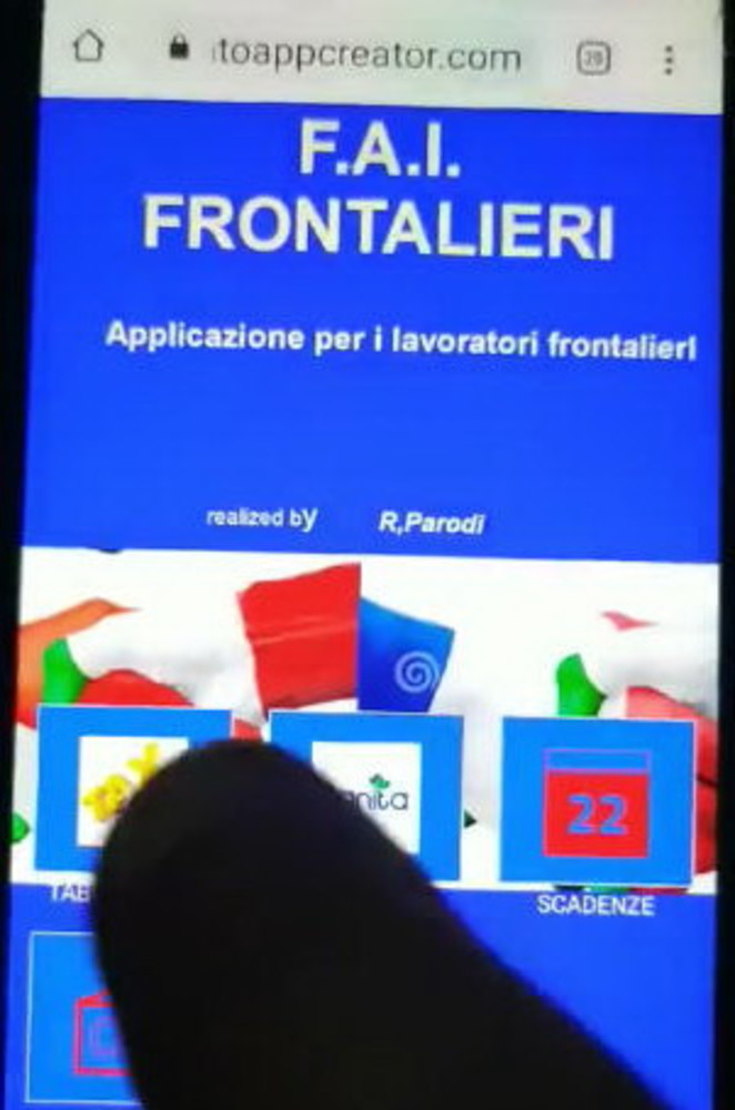 Dopo i gruppi Facebook e Whatsapp in arrivo anche una 'App' per cellulari e tablet per i lavoratori frontalieri (Video)