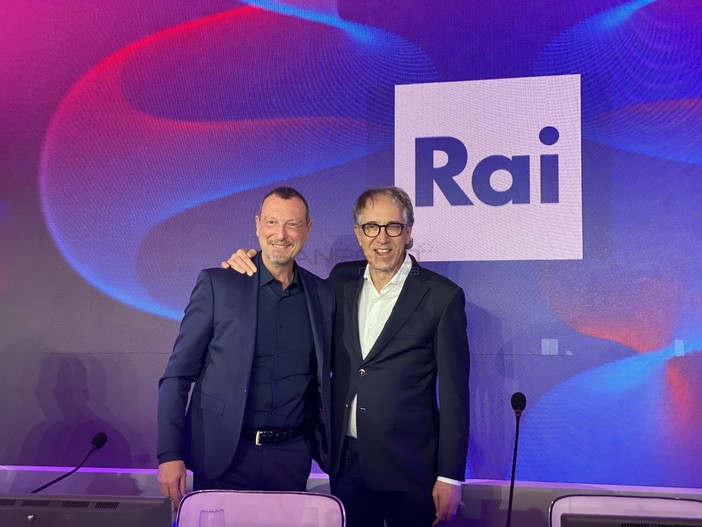 Le immagini dalla sala stampa del Casinò di Sanremo