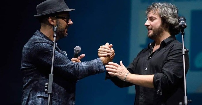 Massimo Di Cataldo con Amedeo Grisi