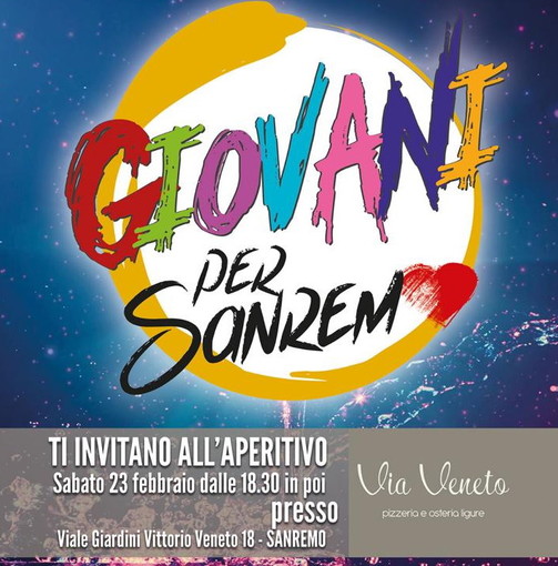 Elezioni Sanremo: sabato prossimo l'aperitivo con Sergio Tommasini a giardini Vittorio Veneto