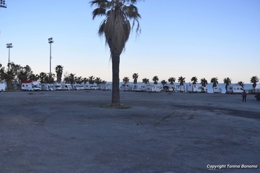 L'attuale area camper di Pian di Poma L'attuale area camper di Pian di Poma