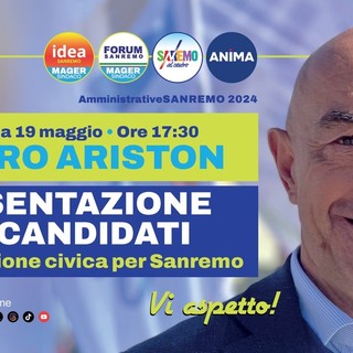 Coalizione civica per Sanremo, tutto pronto per la convention al Teatro Ariston