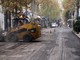 I lavori per il nuovo asfalto in corso Garibaldi