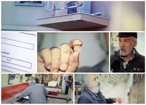 Due artigiani imperiesi al Tg1: "Dobbiamo all'Inps 1 centesimo e non riusciamo a lavorare"