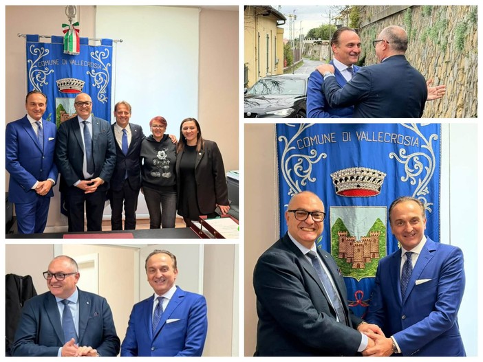 Visita del presidente della Regione Piemonte Alberto Cirio a Vallecrosia (Foto)