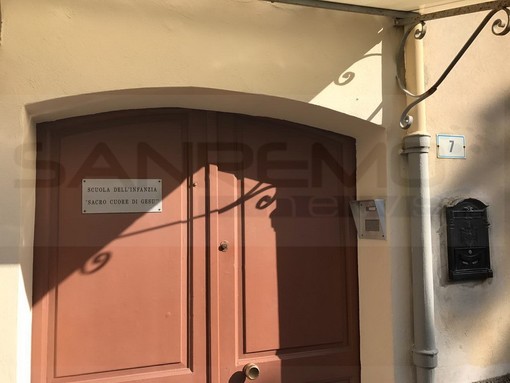 L'ingresso dell'asilo 'Sacro Cuore di Gesù' L'ingresso dell'asilo 'Sacro Cuore di Gesù'