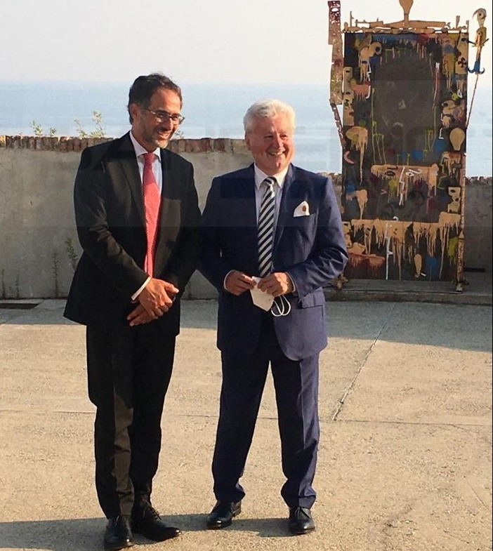 Ventimiglia: prima uscita ufficiale del nuovo ambasciatore italiano nel Principato di Monaco al Forte dell'Annunziata