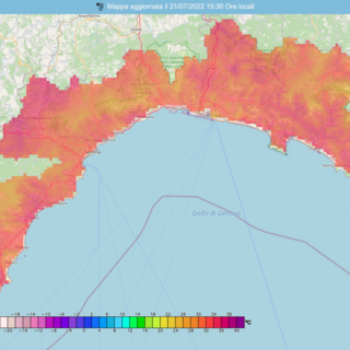 Arpal conferma l'avviso per disagio fisiologico da caldo per oggi e domani