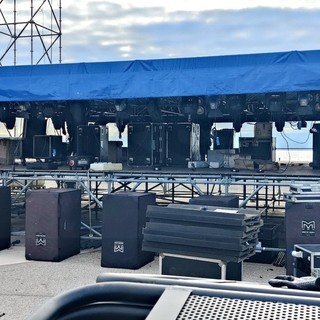Sanremo: al via l'allestimento del palco per il concerto di Capodanno, grande attesa per Rds (Foto)