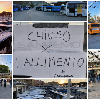 'Chiuso per fallimento': i dipendenti della Rt si riuniscono in assemblea e bloccano il trasporto in provincia (Foto e Video)