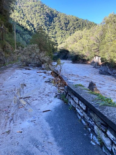 Nelle foto la situazione tra Olivetta, Fanghetto e Breil Nelle foto la situazione tra Olivetta, Fanghetto e Breil