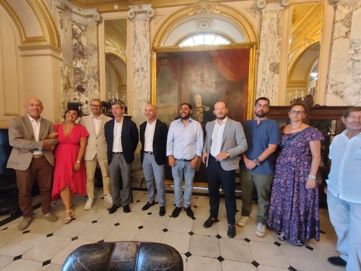 Andrea Orlando a Sanremo: incontro a Palazzo Bellevue con il sindaco, l'amministrazione e gli esponenti del Pd Andrea Orlando a Sanremo: incontro a Palazzo Bellevue con il sindaco, l'amministrazione e gli esponenti del Pd
