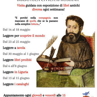 Il “Maggio dei Libri 2024” al Fondo Antico della Biblioteca Aprosiana di Ventimiglia Il “Maggio dei Libri 2024” al Fondo Antico della Biblioteca Aprosiana di Ventimiglia