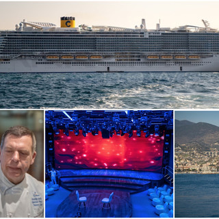 A bordo della Costa Smeralda: la crociera del Festival che guarda la città di Sanremo (Foto e video)