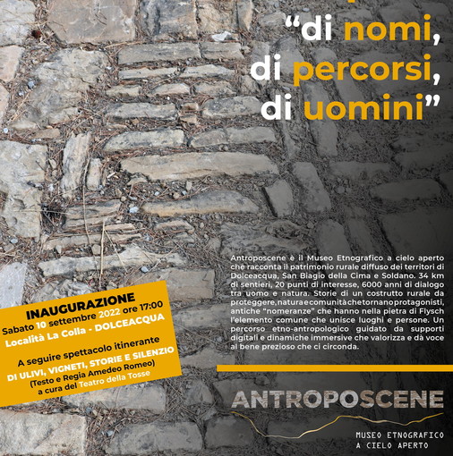 Dolceacqua, San Biagio della Cima e Soldano: spettacolo inaugurale di Antroposcene, si va verso il tutto esaurito