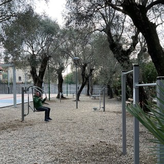 Prima area fitness a Bordighera: terminati i lavori ai giardini Lowe (Foto)