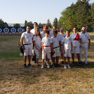 Nella foto l'Archery Club Ventimiglia