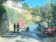 Auto in fiamme a Seborga, salvi per miracolo i passeggeri Auto in fiamme a Seborga, salvi per miracolo i passeggeri