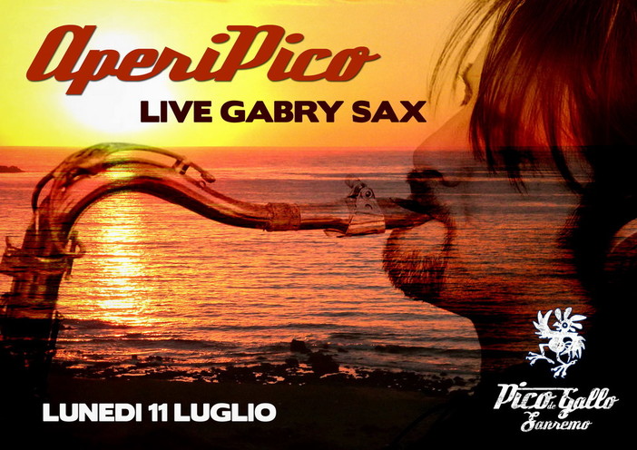 Sanremo: questa sera dalle 18.30 al Pico de Gallo l'aperitivo in riva al mare con Gabriele Zeppegno