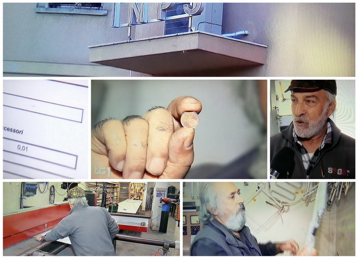 Due artigiani imperiesi al Tg1: "Dobbiamo all'Inps 1 centesimo e non riusciamo a lavorare" Due artigiani imperiesi al Tg1: "Dobbiamo all'Inps 1 centesimo e non riusciamo a lavorare"