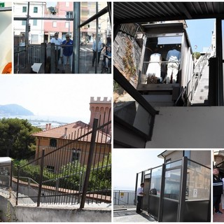 Imperia: dal primo agosto ripartono gli ascensori cittadini, questa mattina l'annuncio del sindaco Scajola (Foto e video)