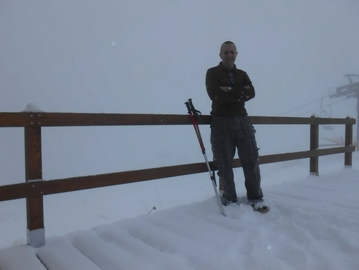Finalmente la neve in Alta Valle Po, le immagini del collega imperiese Stefano Sciandra