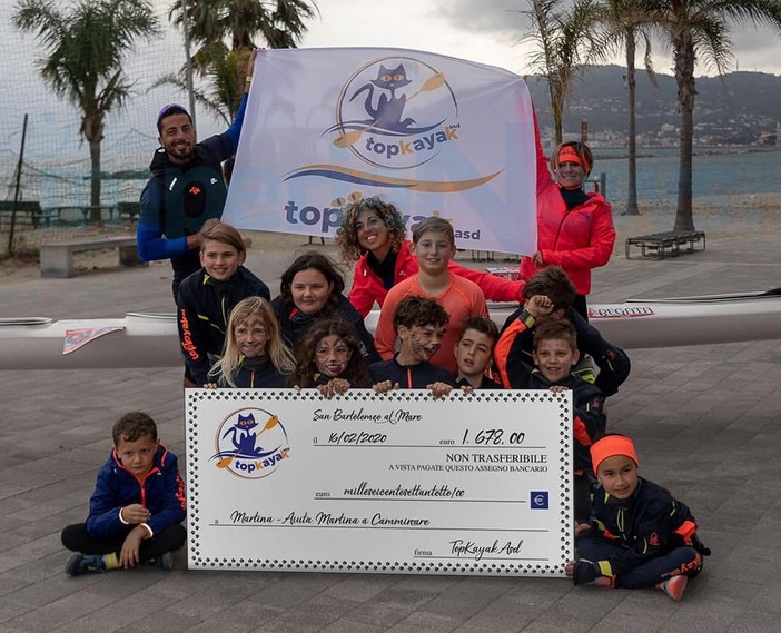 San Bartolomeo al Mare: grande successo per l'iniziativa dell’Associazione ‘TopKayak’  ‘Aiuta Martina a Camminare’ (Foto)