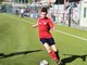 Alessio Salzone, giovane attaccante del Ventimiglia, ieri in rete contro l'Albenga