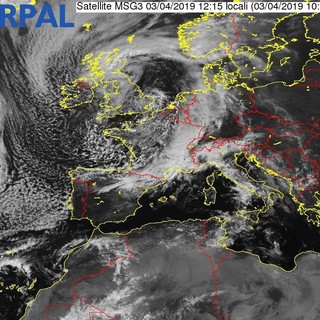 Maltempo: confermate le anticipazioni di lunedì scorso, allerta gialla per temporali da mezzanotte