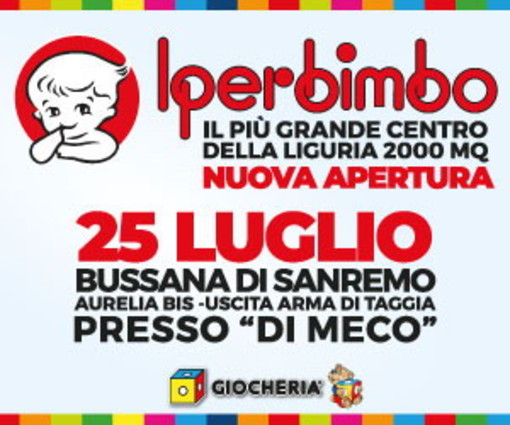 Sanremo: approda in Valle Armea lo store per i più piccoli, su 2.000 metri quadri ecco 'Iperbimbo'