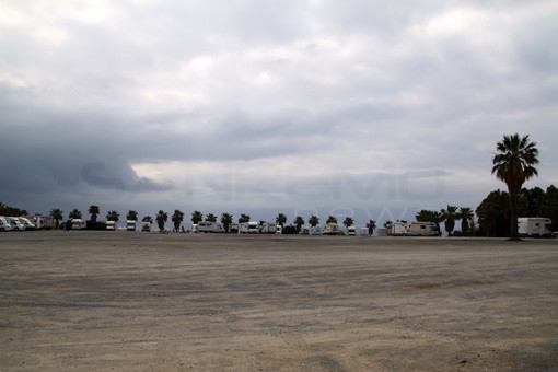 L'attuale area camper di Pian di Poma