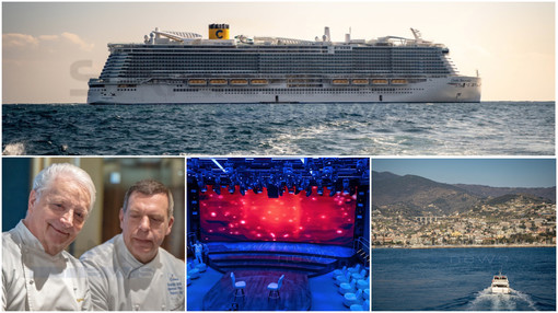 A bordo della Costa Smeralda: la crociera del Festival che guarda la città di Sanremo (Foto e video)