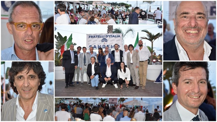 Fratelli d'Italia comincia la campagna elettorale per le politiche del 25 settembre da Sanremo e pensa già alle Amministrative (Foto e Video)