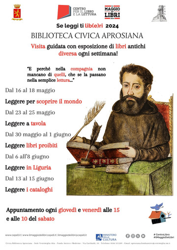 Il “Maggio dei Libri 2024” al Fondo Antico della Biblioteca Aprosiana di Ventimiglia
