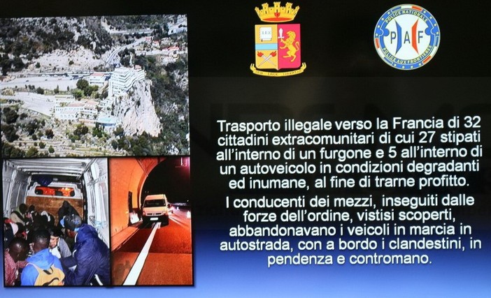 Ventimiglia: inseguimento e furgone contromano con 27 migranti e 3 passeur, brillante operazione transfrontaliera Ventimiglia: inseguimento e furgone contromano con 27 migranti e 3 passeur, brillante operazione transfrontaliera
